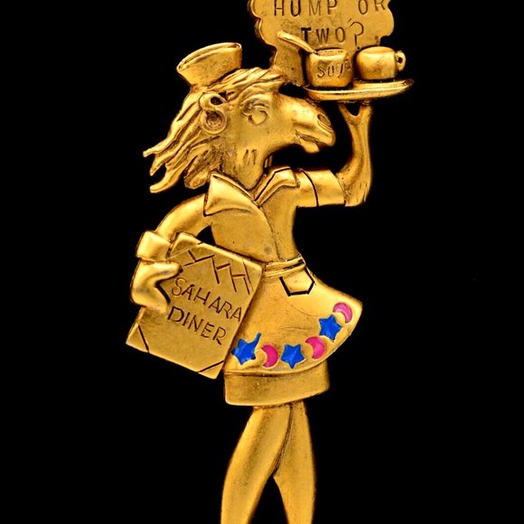 DANECRAFT | Jewelry | Rare Signed Danecraft Waitress Brooch Pin ...